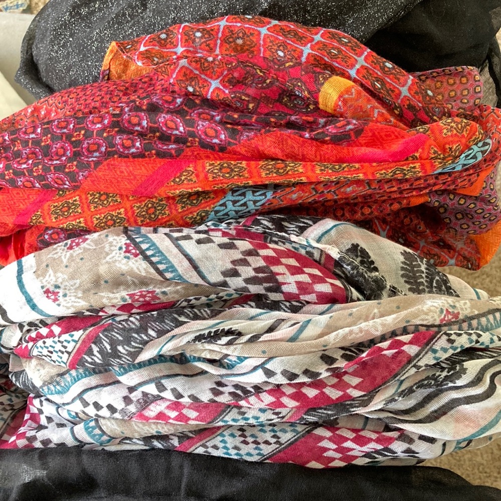 4 Infinity Scarves Lightweight Spring/Fall